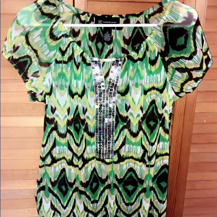 Brand New International Concepts Sequin Top